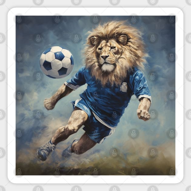 Blue Lion Vintage Sticker by tysonstreet